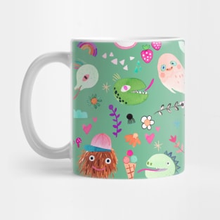 Halloween Monsters and Friends Mug